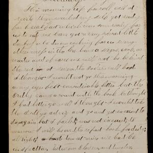 a page of handwritten text