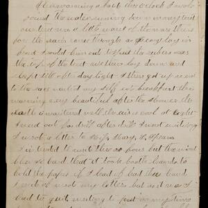 a page of handwritten text