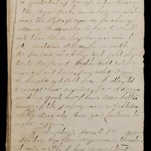 a page of handwritten text