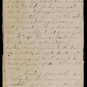 a page of handwritten text