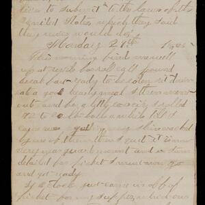 a page of handwritten text