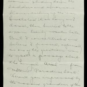 a page of handwritten text