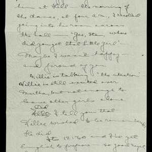 a page of handwritten text