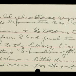 a page of handwritten text