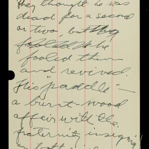 a page of handwritten text