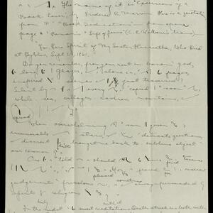 a page of handwritten text
