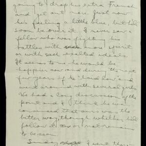 a page of handwritten text