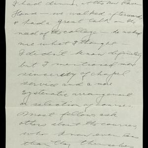 a page of handwritten text