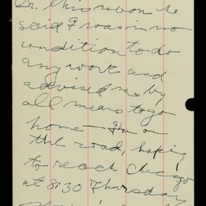 a page of handwritten text