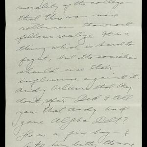 a page of handwritten text