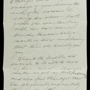 a page of handwritten text