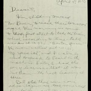 a page of handwritten text