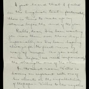 a page of handwritten text