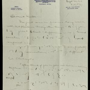 a page of handwritten text