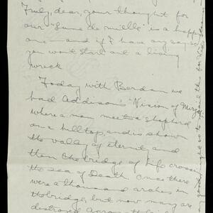 a page of handwritten text