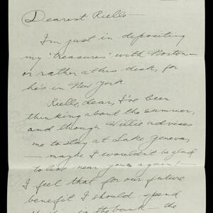 a page of handwritten text