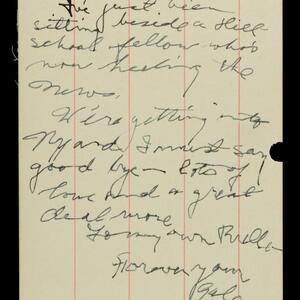a page of handwritten text