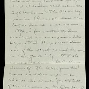 a page of handwritten text