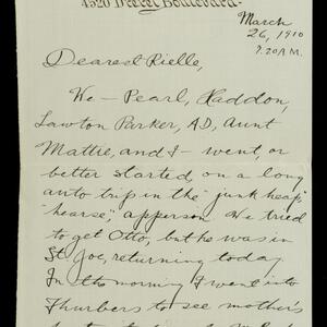 a page of handwritten text