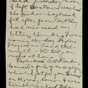 a page of handwritten text