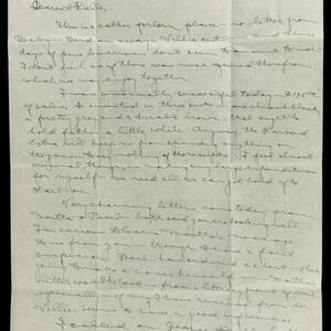 a page of handwritten text