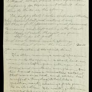 a page of handwritten text