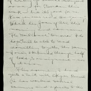 a page of handwritten text