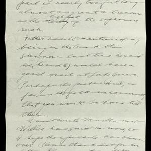 a page of handwritten text