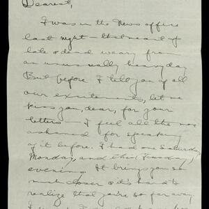 a page of handwritten text