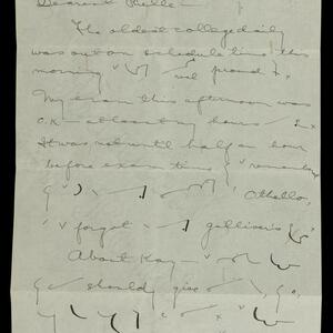 a page of handwritten text