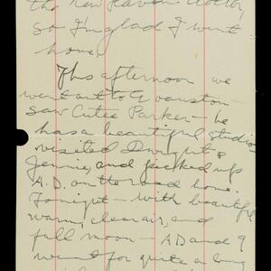 a page of handwritten text