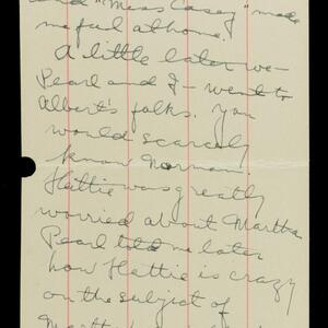 a page of handwritten text