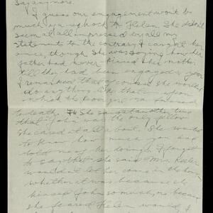 a page of handwritten text
