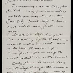 a page of handwritten text