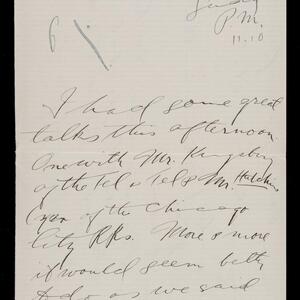a page of handwritten text