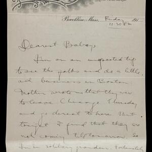a page of handwritten text