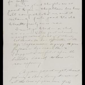 a page of handwritten text