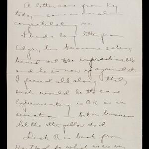 a page of handwritten text