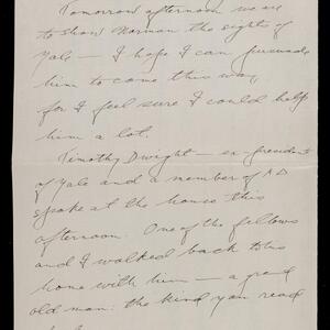a page of handwritten text