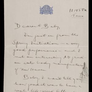 a page of handwritten text