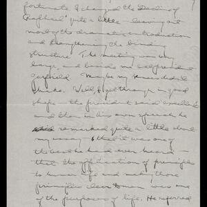 a page of handwritten text