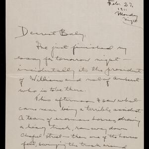 a page of handwritten text