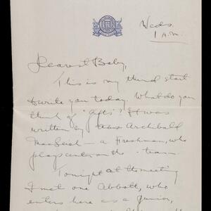 a page of handwritten text