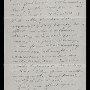 a page of handwritten text