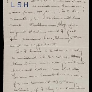 a page of handwritten text