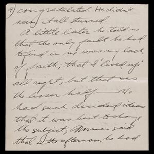 a page of handwritten text