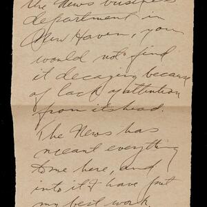 a page of handwritten text