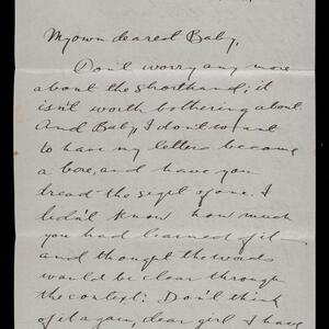 a page of handwritten text