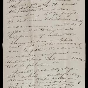 a page of handwritten text