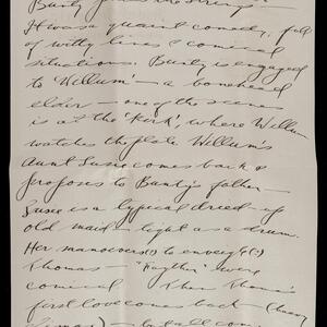a page of handwritten text